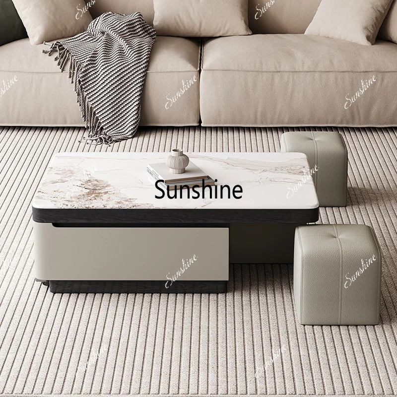 Draw Coffee And Tea - Mesa de Centro Extensible Moderna YY