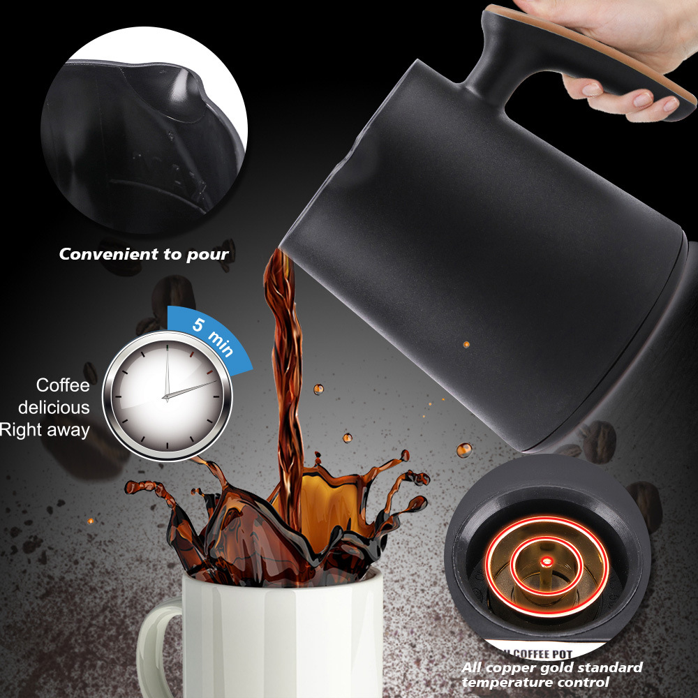 Coffee Tea Maker - Cafetera Eléctrica Mini de 250 ml,