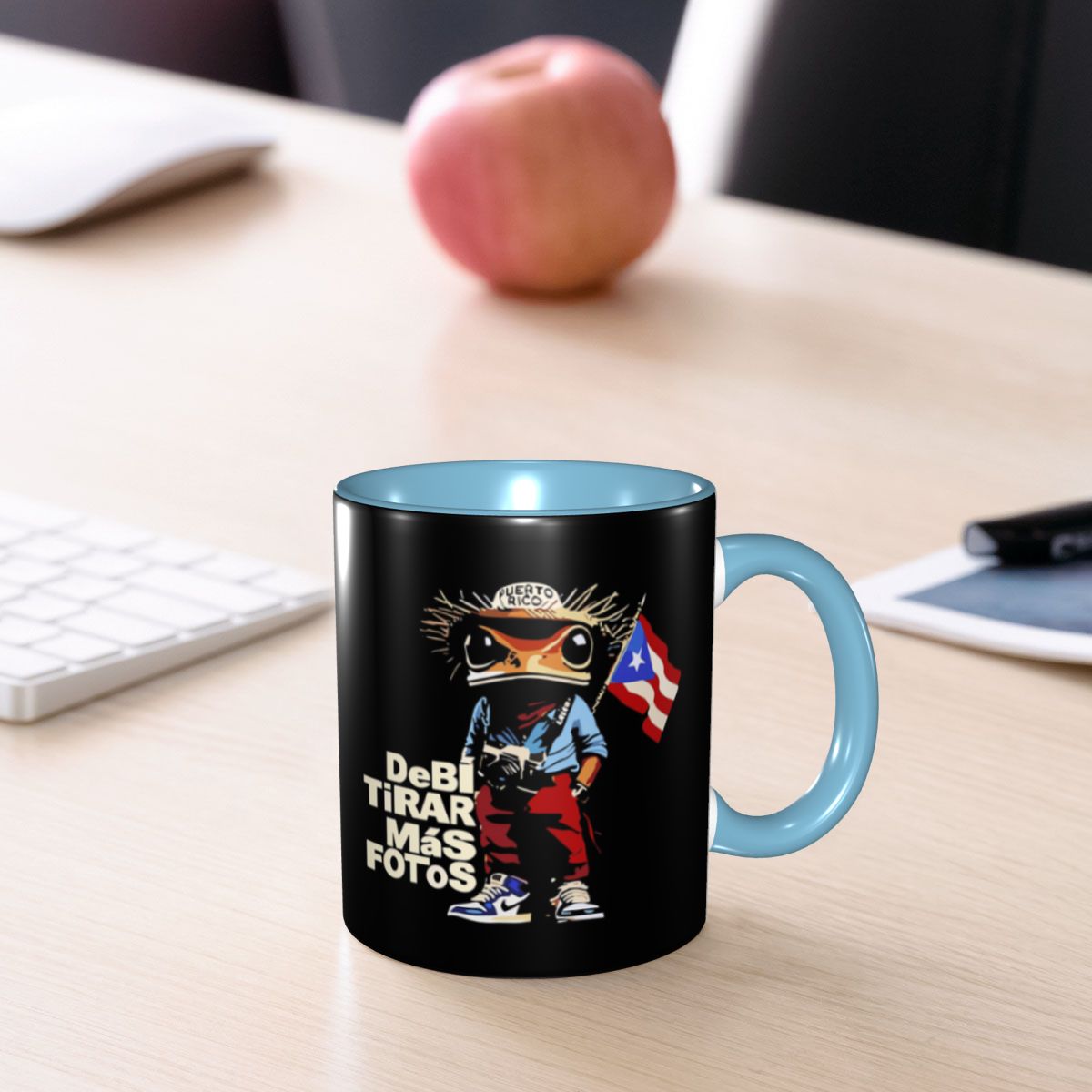 Coffee Tea Cup Foto - Taza de Cerámica Divertida Bad Bunny