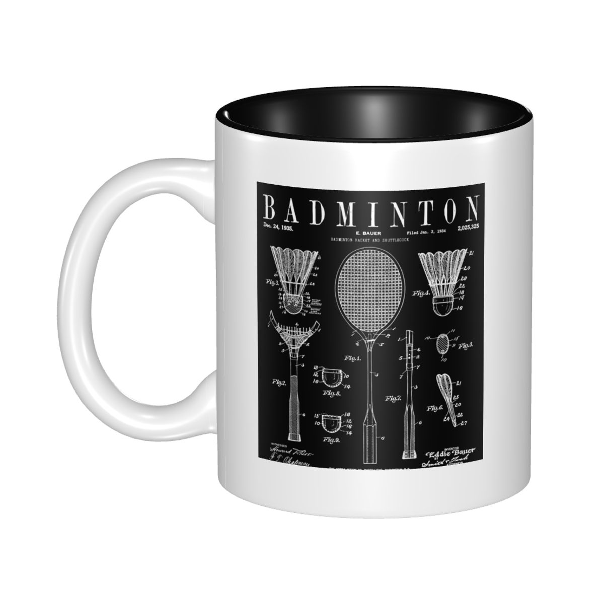 Draw Coffee And Tea - Taza con estampado de dibujo patentado