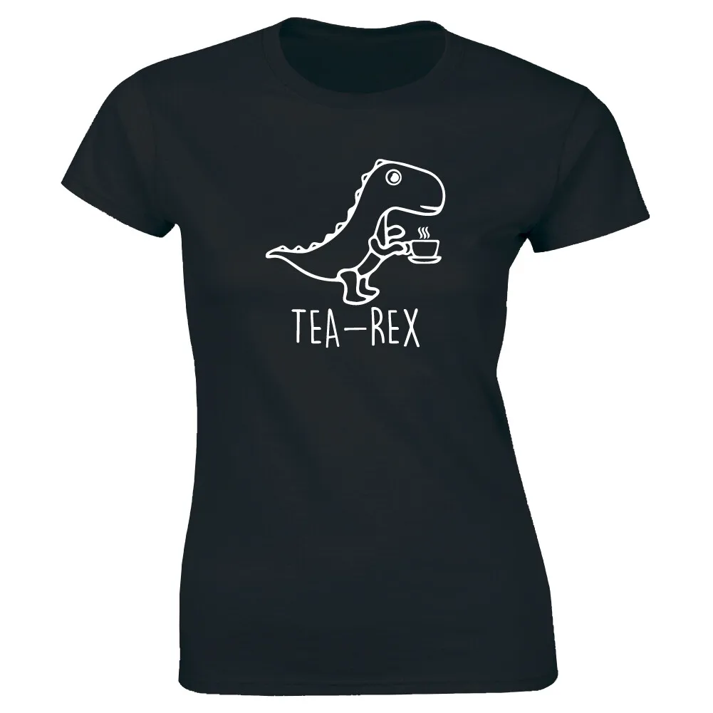 Coffee Tea Knits - Camiseta Tea Rex con diseño de