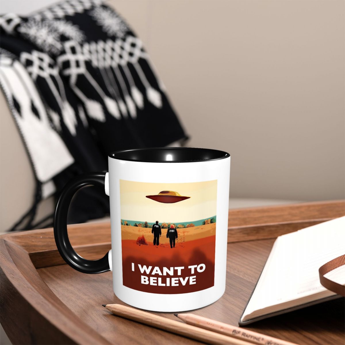 Coffee X Tea - Taza de Cerámica Divertida con Diseño
