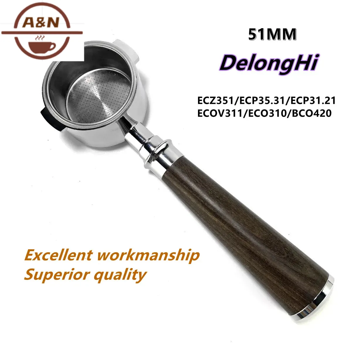 Delonghi Espresso Ecp3420 - Portafiltro de café sin fondo de