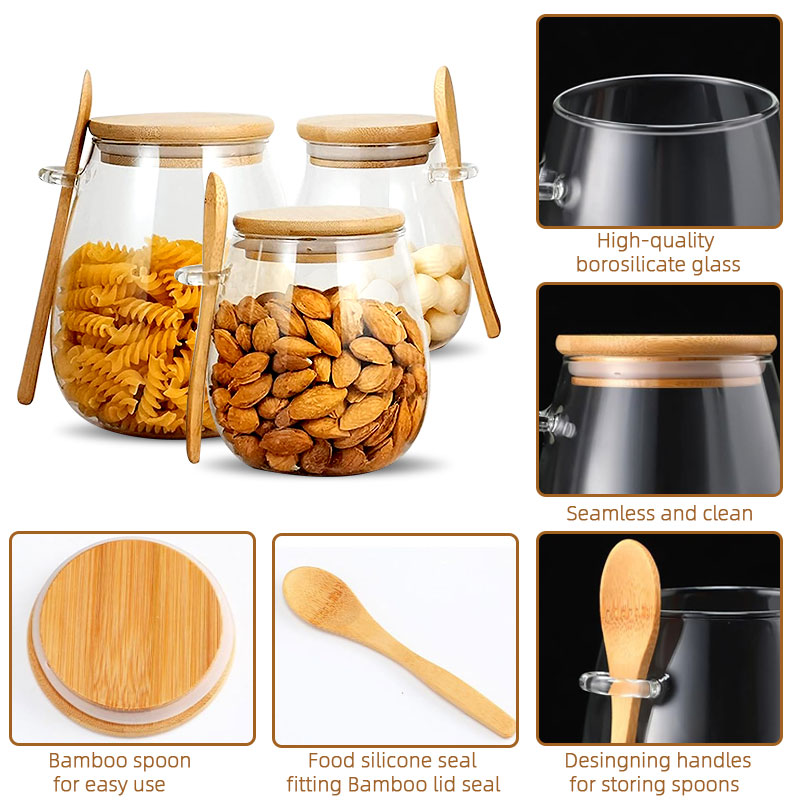 Tarro de vidrio sellado de 34o - Coffee Tea Canister Set reseña y precio