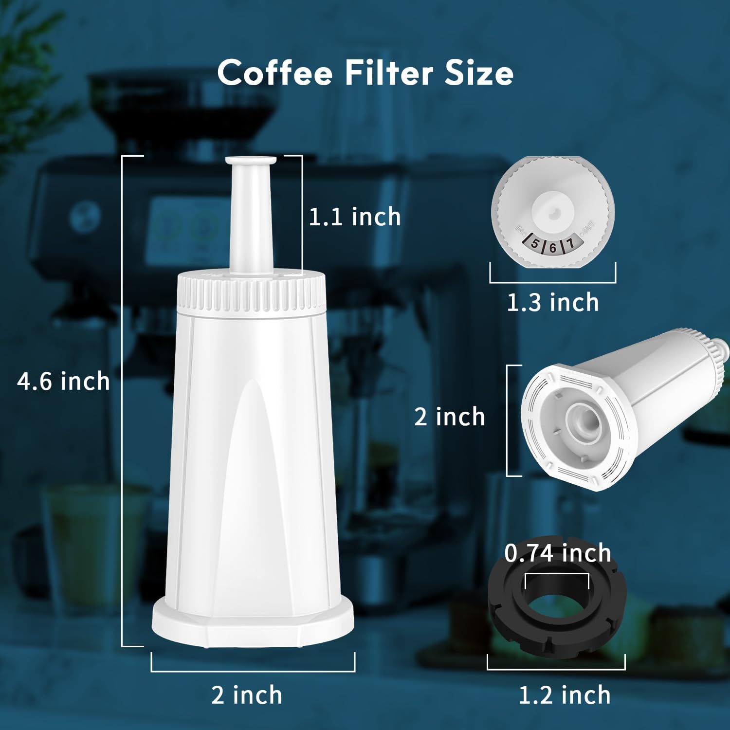 Filtro de agua de repuesto par - Breville Espresso Barista Touch reseña y precio