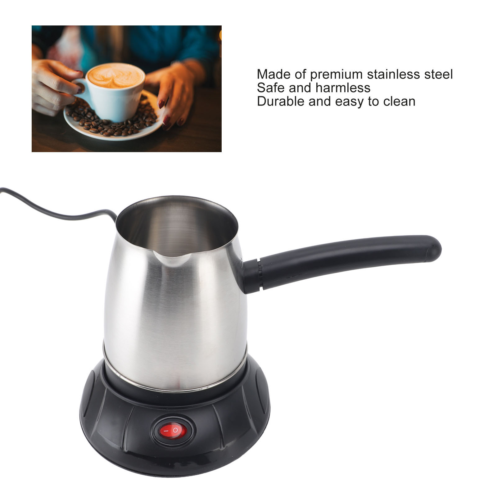 Cafetera turca eléctrica de ac - Coffee Tea Maker reseña y precio