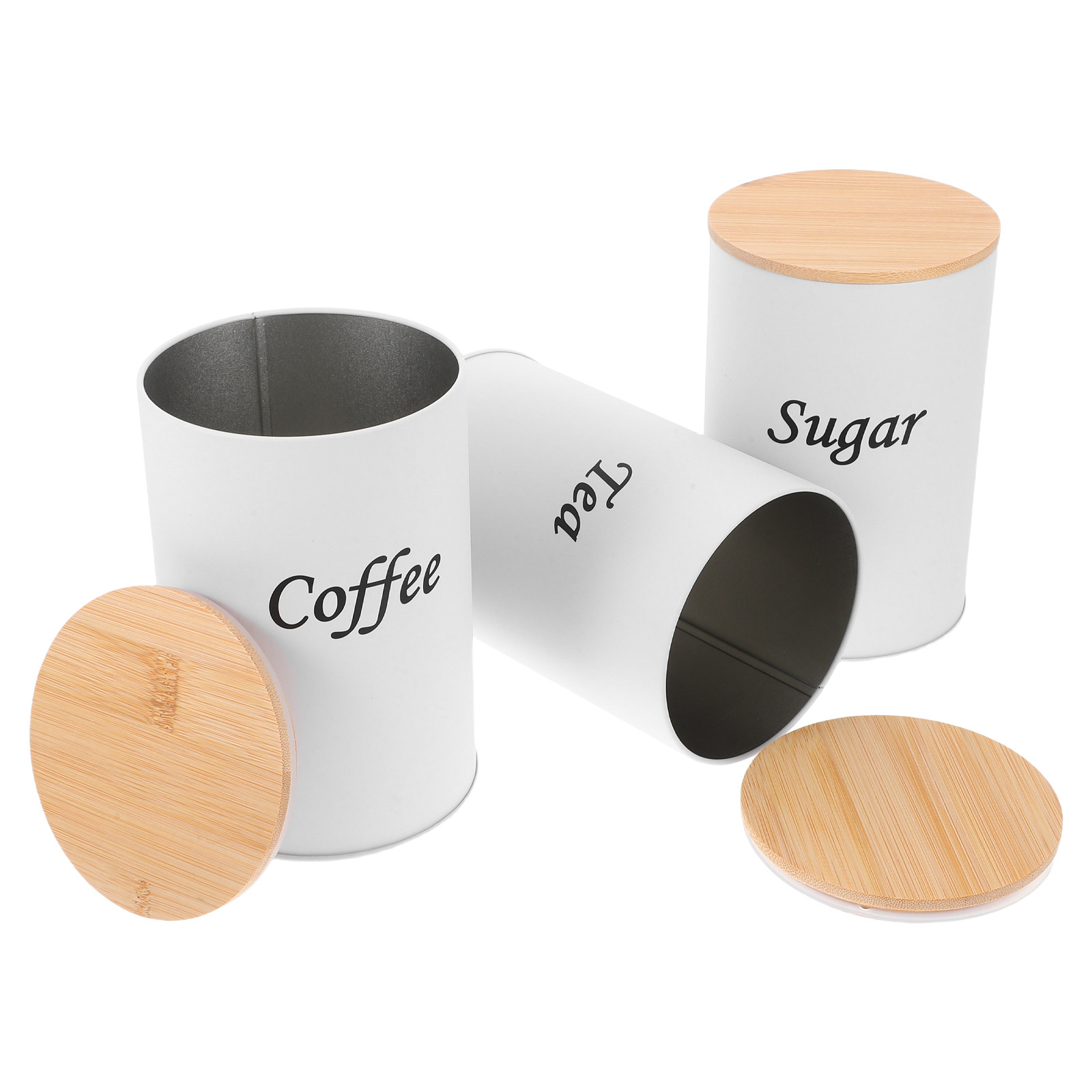Juego de 3 Recipientes Herméti - Coffee Tea And Sugar Canisters reseña y precio