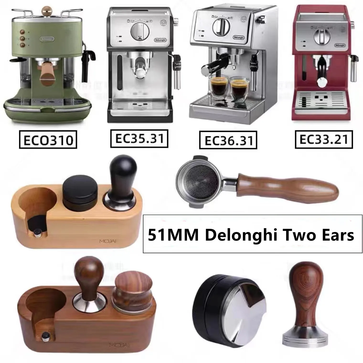 Portafiltro sin fondo de 51 mm - Delonghi Espresso Ecp3420 reseña y precio