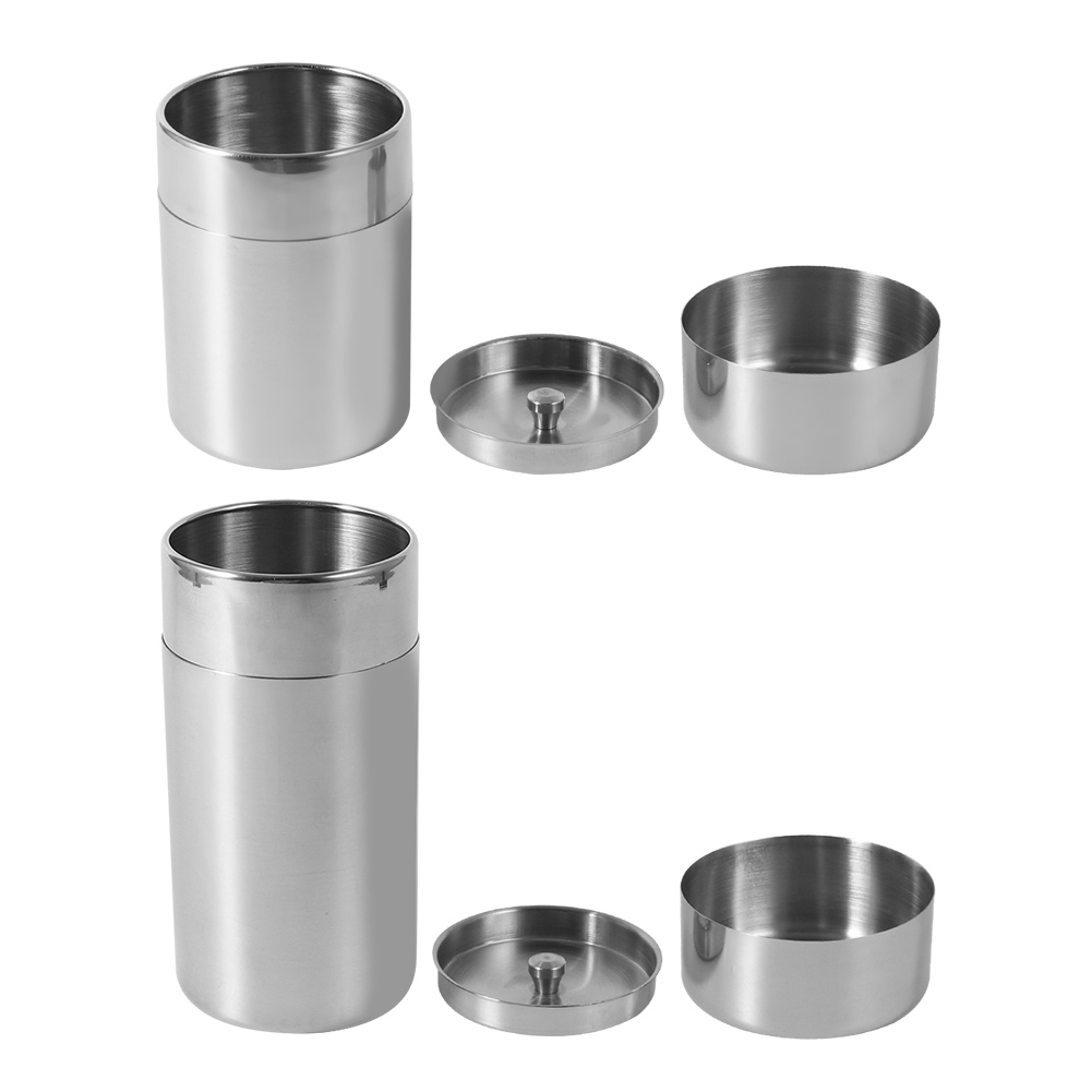 Latas de hojas de té de acero  - Coffee Tea And Sugar Canisters reseña y precio