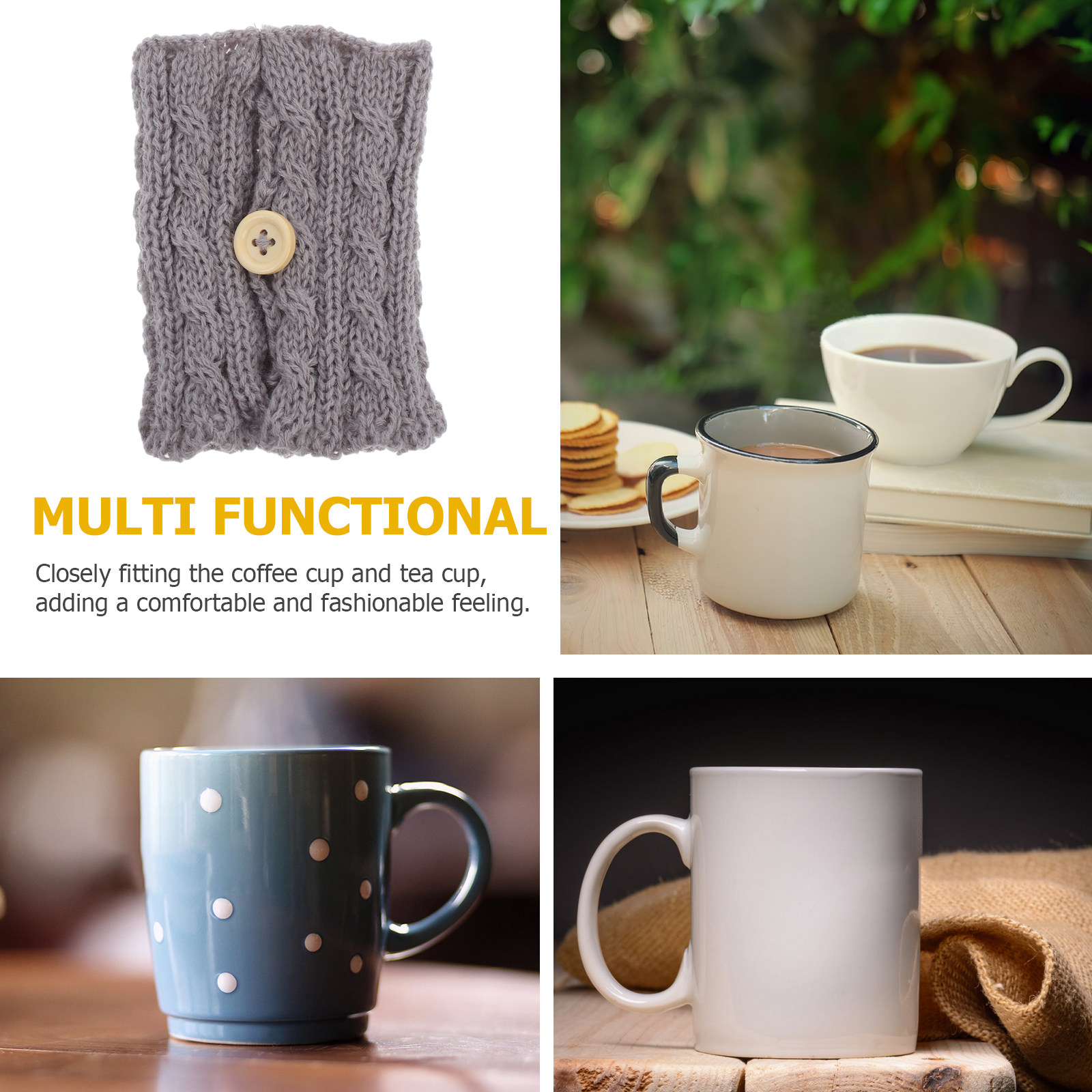 2 Fundas Tejidas Reutilizables - Coffee Tea Knits reseña y precio
