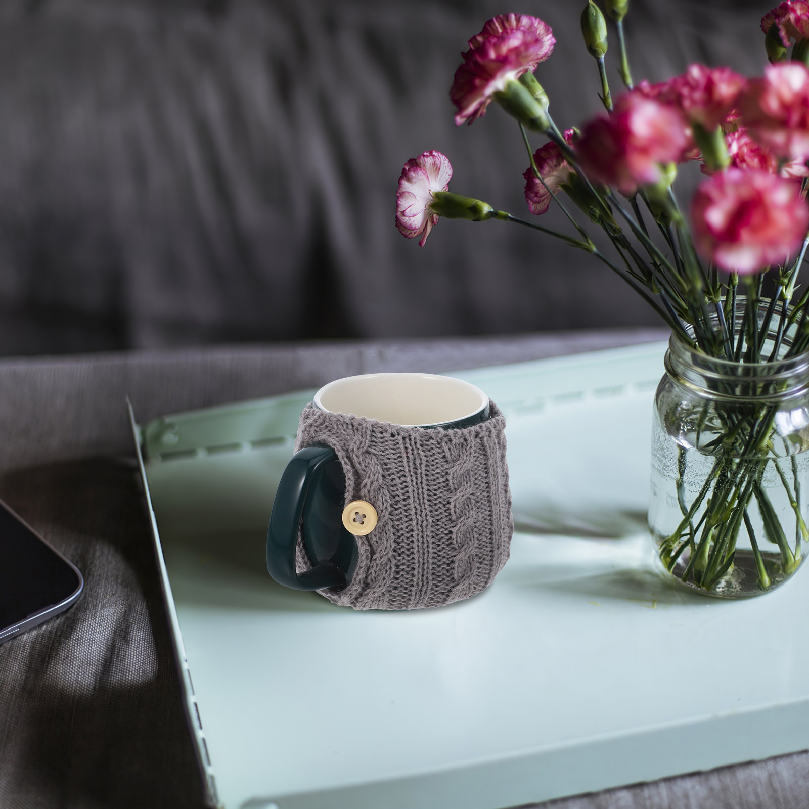 2 Fundas Tejidas Reutilizables - Coffee Tea Knits reseña y precio
