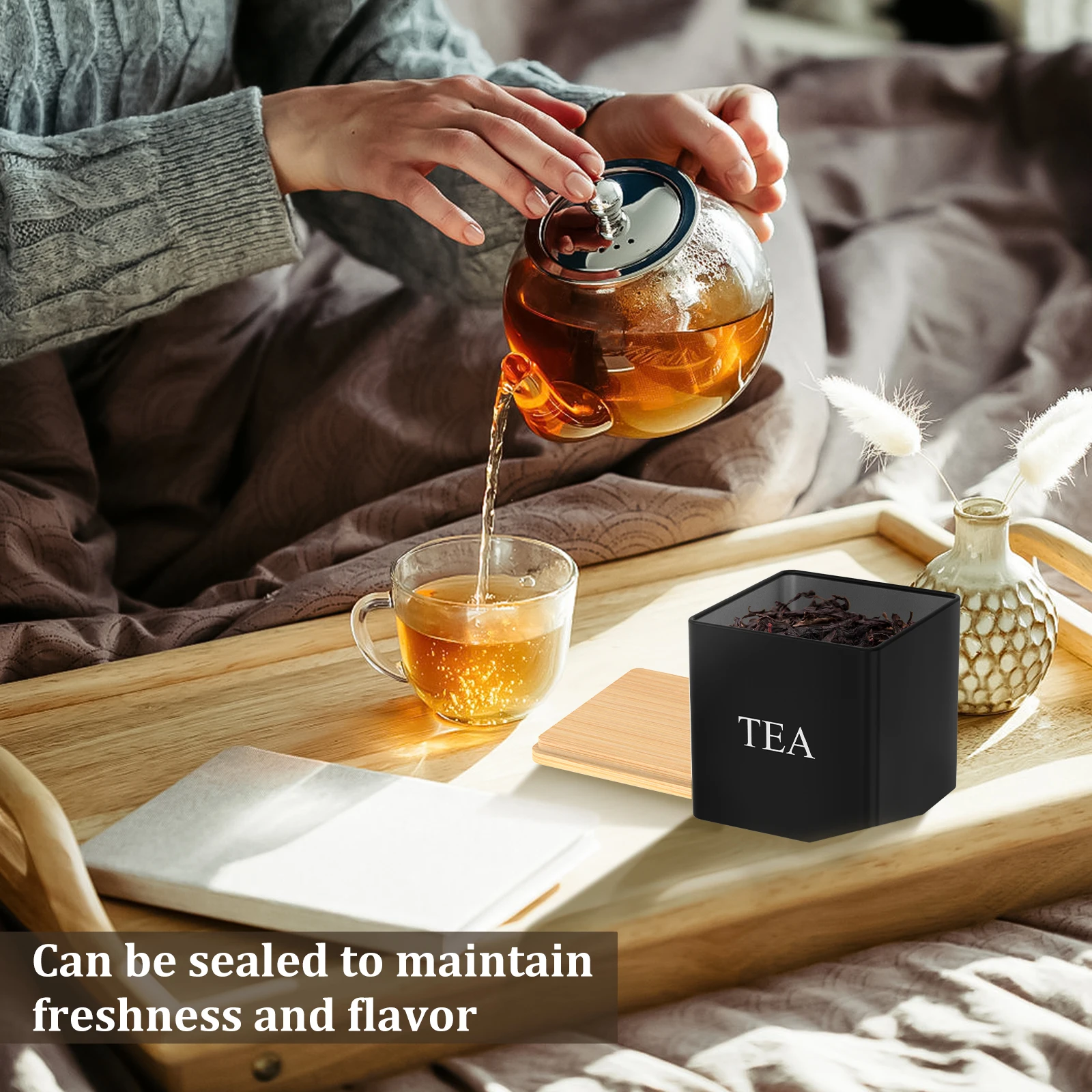 Juego de 3 recipientes para té - Coffee Tea Canister Set reseña y precio