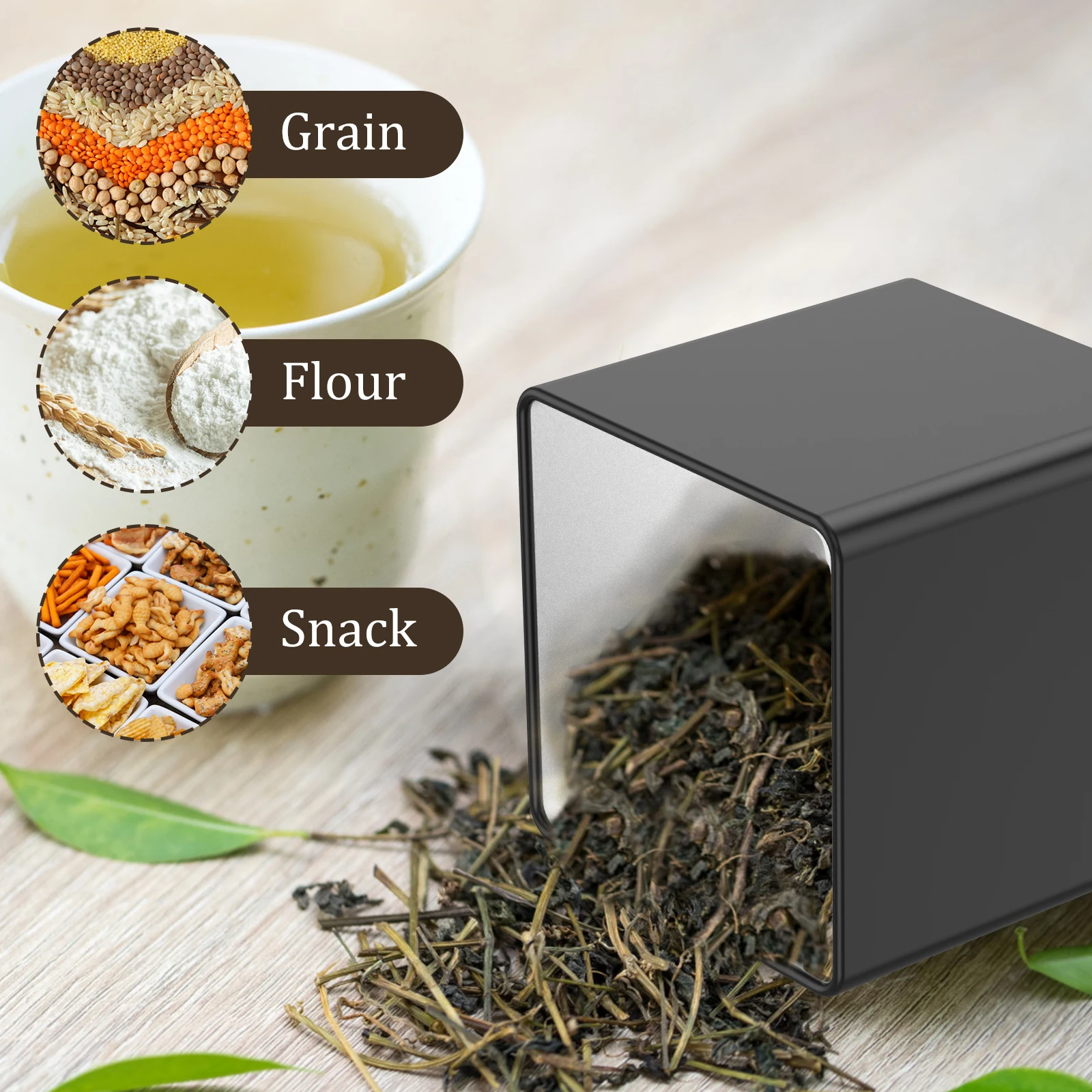 Juego de 3 recipientes para té - Coffee Tea Canister Set reseña y precio
