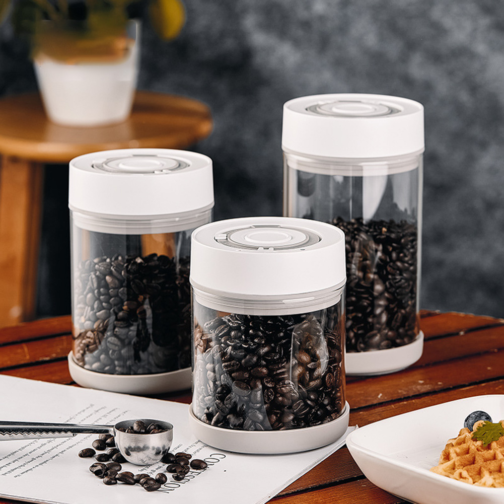 Tarro de vidrio a prueba de hu - Coffee Tea Canister Set reseña y precio