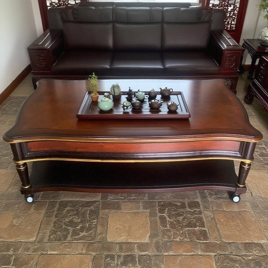 Mesa de centro retro de madera - Draw Coffee And Tea reseña y precio