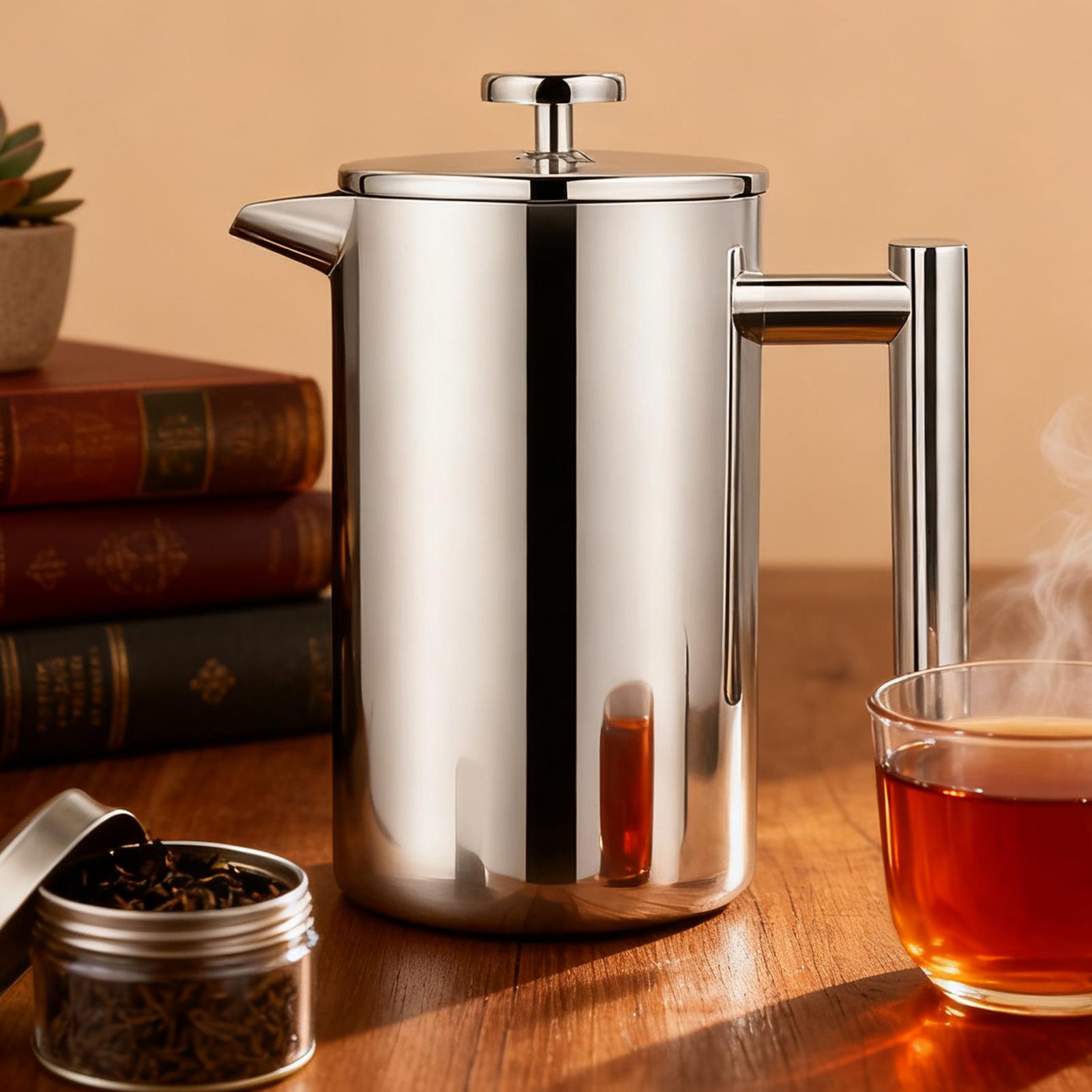 Prensa de café con sistema de  - Coffee Tea Pots reseña y precio