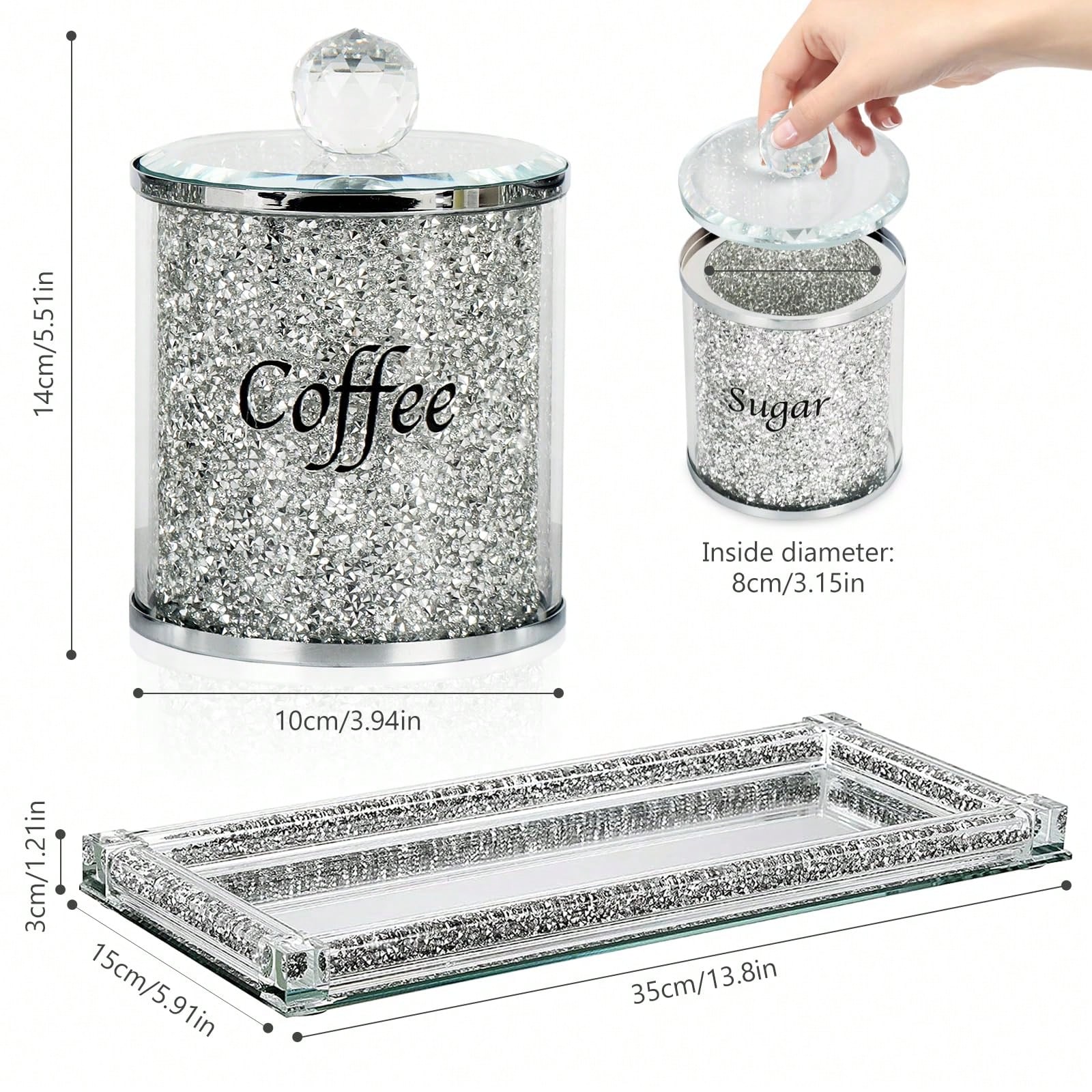 Juego de recipientes para café - Coffee Tea And Sugar Canisters reseña y precio