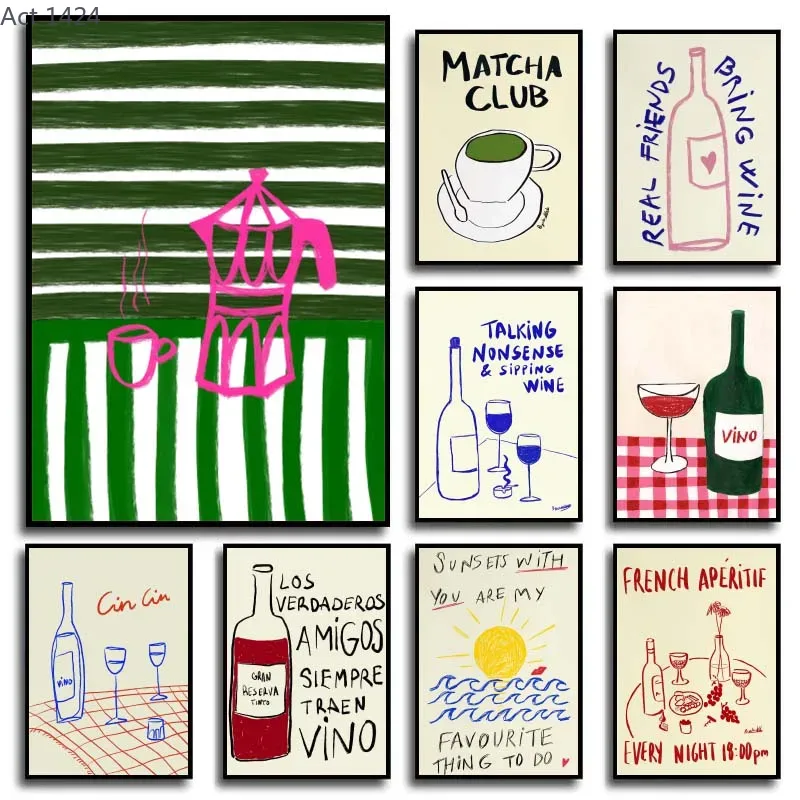 Dibujos coloridos modernos, ar - Draw Coffee And Tea reseña y precio