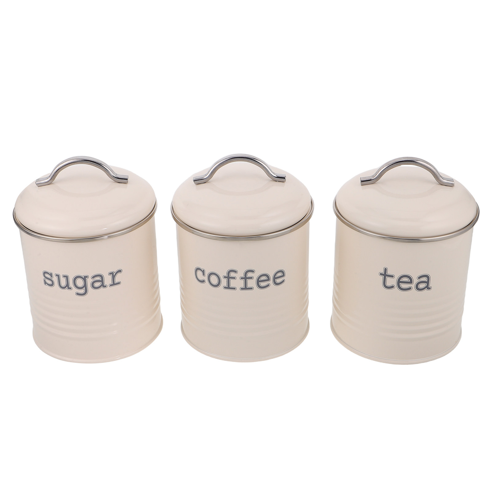 Juego de 3 Recipientes Herméti - Coffee Tea And Sugar Canisters reseña y precio