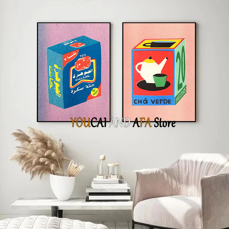 Póster de Bebidas Abstractas,  - Draw Coffee And Tea reseña y precio